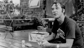 John Fahey on a porch